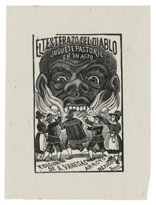 魔鬼的头，约1900年，1942年印刷（版画） 作者 何塞·瓜达卢佩·波萨达