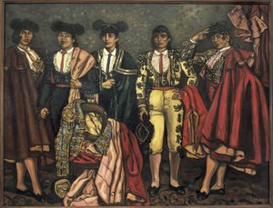 Las senoritas斗牛士（女斗牛士）。 1931年（布面油画）