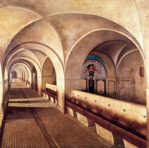 圣费尔南多德菲吉耶尔城堡的马厩，1809年西班牙独立战争（1808-1814）期间被法国人围困，左边的门是马里亚诺·阿尔瓦雷斯·德卡斯特罗（1749-1810）监狱的门 ，G 的军官和军事总督 作者 何塞·拉菲塔·布兰科