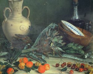 131-0059642 水果和蔬菜静物画 作者 何塞·洛佩兹·恩吉达诺斯