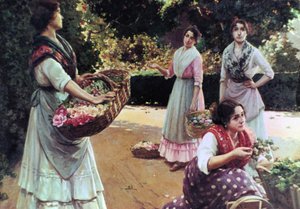 塞维利亚的卖花人 作者 何塞·里科·特赫多