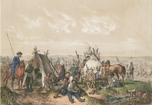 1849年匈牙利独立战争的一个场景，约1849年 作者 Josef Anton Strassgschwandtner