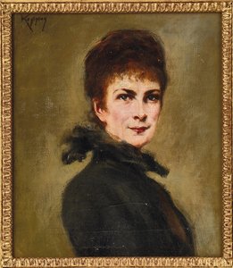 巴伐利亚的伊丽莎白画像。 作者 来自 Koppay 的 Josef Arpád