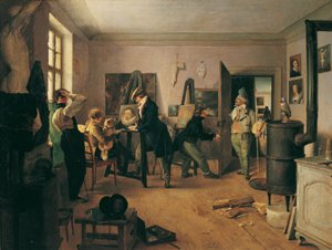 学者休息室 作者 Josef Danhauser