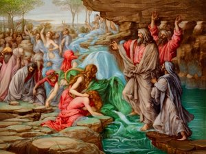 A2_Exodus_09_Manna 和岩石中的水 作者 约瑟夫·约翰·迈克尔