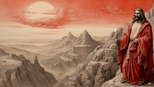 耶稣在山上向魔鬼展示了世界上所有的王国--崇拜我_04 作者 约瑟夫·约翰·迈克尔