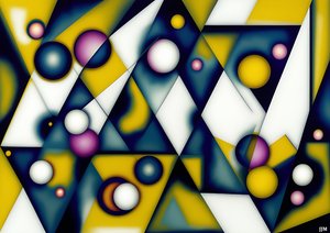 摘要：球体+三角形2