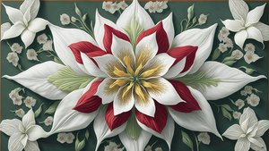 曼陀罗：孤挺花 elements_01