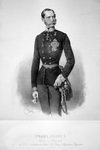 Franz Joseph I 1860 Litho 01 作者 约瑟夫·克里胡伯（Josef Kriehuber）