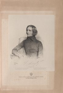 弗朗兹-李斯特1811-1886年的肖像，1838年。