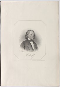 弗朗兹-李斯特1811-1886年的画像，1856年。