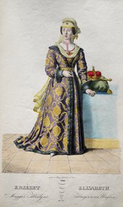 卢森堡的伊丽莎白（Elizabeth Elizabeth）1409-1442，波西米亚女王，1828年