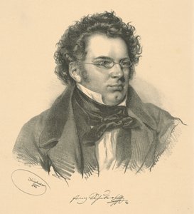弗朗兹·舒伯特（Franz Schubert）肖像（1797-1828），1846年。