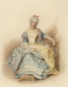 Caroline Lobkowitz公主的肖像，伯爵夫人Wrbna