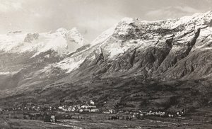 专辑“Meine weltkriegs - Erinnerungen South-West Front (Carinthia, Italien, South Tyrol) (My world war - memory of the South-Western Front in Carinthia, Italy, Trentino-Alto Adige) 31/03/1915-12/11/ 1918 年 - Josef Zohles Wien”：朗本山（黑白照片）