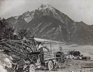 专辑“Meine weltkriegs - Erinnerungen South-West Front (Carinthia, Italien, South Tyrol) (My world war - memory of the South-Western Front in Carinthia, Italy, Trentino-Alto Adige) 31/03/1915-12/11/ 1918 - Josef Zohles Wien “：在 Tagliamento 河上 (b