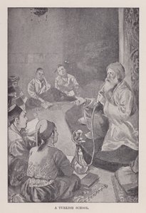 一所土耳其学校（石印 作者 约瑟夫·芬内莫尔（后）