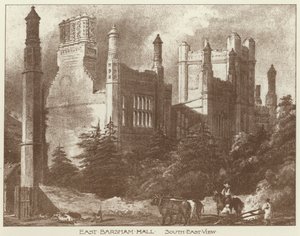 East Barsham Hall，诺福克（石版画） 作者 约瑟夫·纳什
