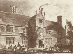 Thorpland Hall，诺福克（石版画） 作者 约瑟夫·纳什