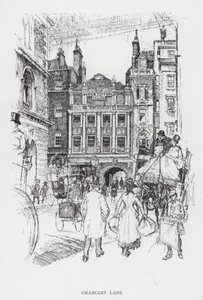 Chancery Lane (litho) 作者 约瑟夫·佩内尔（之后）