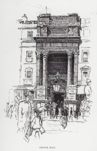 Exeter Hall (litho) 作者 约瑟夫·佩内尔（之后）