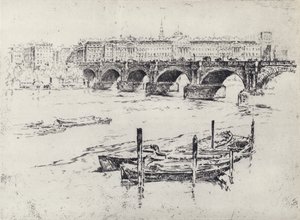 Somerset House (litho) 作者 约瑟夫·佩内尔（之后）