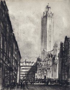 The Cathedral, Westminster (litho) 作者 约瑟夫·佩内尔（之后）
