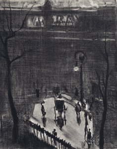 在查令十字架下（石版画） 作者 约瑟夫·佩内尔（之后）