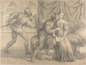 保罗（Paolo）和弗朗西斯卡（Francesca），让吉安乔托（Gianciotto Malatesta）感到惊讶，1809年。