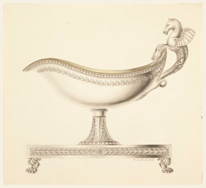 绘图，酱汁船立面图，1790-1825 年