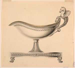 绘图，酱汁船立面图，1790-1825 年