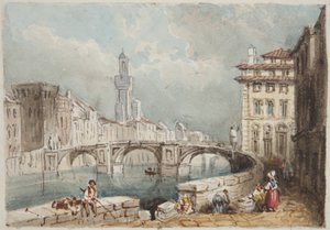 1822年，佛罗伦萨粘贴到托马斯穆迪杂志的瑞士和意大利之旅（wc on paper） 作者 约瑟夫·阿克斯·斯莱普