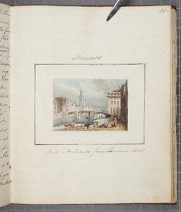 1822年，佛罗伦萨粘贴到托马斯穆迪杂志的瑞士和意大利之旅（wc on paper） 作者 约瑟夫·阿克斯·斯莱普