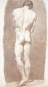 从背后看男性裸体的研究，1774年