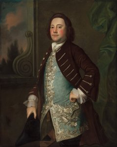 绅士的肖像，约1760年。