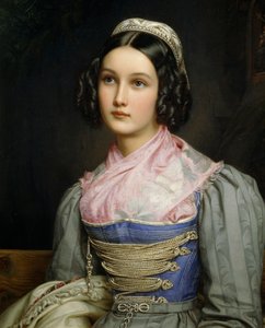 Helene Sedelmayer 的肖像 作者 约瑟夫·卡尔·斯蒂勒