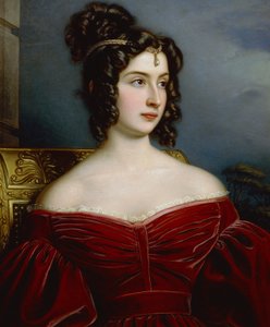 Marchesa Marianna Florenzi 的肖像 作者 约瑟夫·卡尔·斯蒂勒