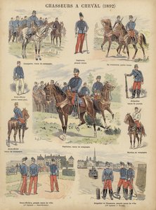法国军队的 "骑士"（Chasseurs a cheval）。