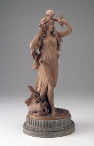 在她的肩膀上携带孩子的Bacchante，c.1780-1796 作者 约瑟夫·查尔斯·马林