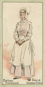 贝西-特罗伍德，《大卫-科波菲尔》（彩色石印版） 作者 约瑟夫·克莱顿 (1856-1937)（继）克拉克