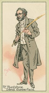 默德斯通先生，《大卫-科波菲尔》（彩色印刷版） 作者 约瑟夫·克莱顿 (1856-1937)（继）克拉克