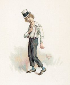 大卫科波菲尔，插图来自查尔斯狄更斯的“人物素描”，1890年 作者 约瑟夫·克莱顿·克拉克