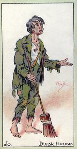 乔。来自查尔斯狄更斯的“荒凉之家”，1923年 作者 约瑟夫·克莱顿·克拉克