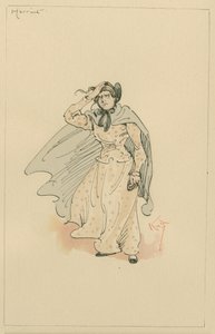 Harriet Carker小姐，20世纪20年代（笔和墨水在纸上写着） 作者 约瑟夫·克莱顿·克拉克