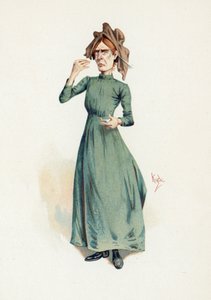 Sally Brass，来自Charles Dickens的“人物素描”，1890年 作者 约瑟夫·克莱顿·克拉克