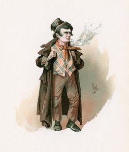 巧妙的道奇，插图来自查尔斯狄更斯的“人物素描”，1890年