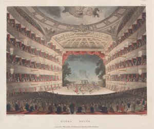 歌剧院，1809年3月1日，1809年3月1日。 作者 约瑟夫·康斯坦丁·斯塔德勒