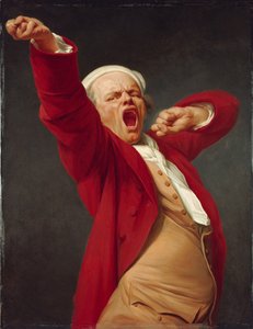 自画像，打呵欠，约。 1783年