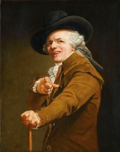 艺术家化身为嘲讽者的自画像，约1793年。