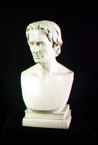 威廉-哈兹利特（1778-1830）（石膏像）。 作者 约瑟夫·达勒姆